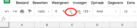 Decimalen weg search console Decimalen weg search console